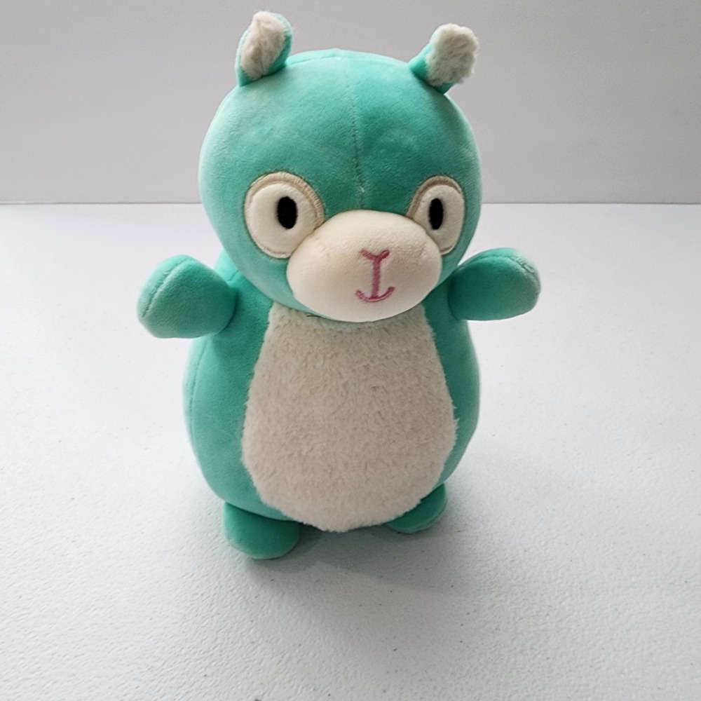SQUISHMALLOWS Hug Mees PIERRE ALPACA Llama Teal Green 10" Plush Fluffy Tummy
